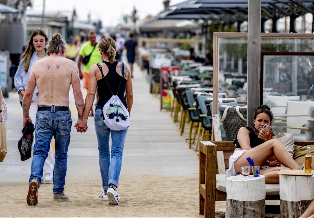 Scheveningen Street, Lido L'Aia in South Holland, Paesi Bassi.