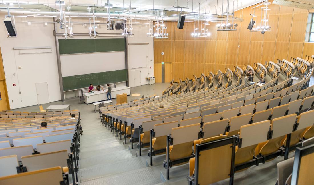 Un'aula vuota dell'Università Tecnica di Monaco