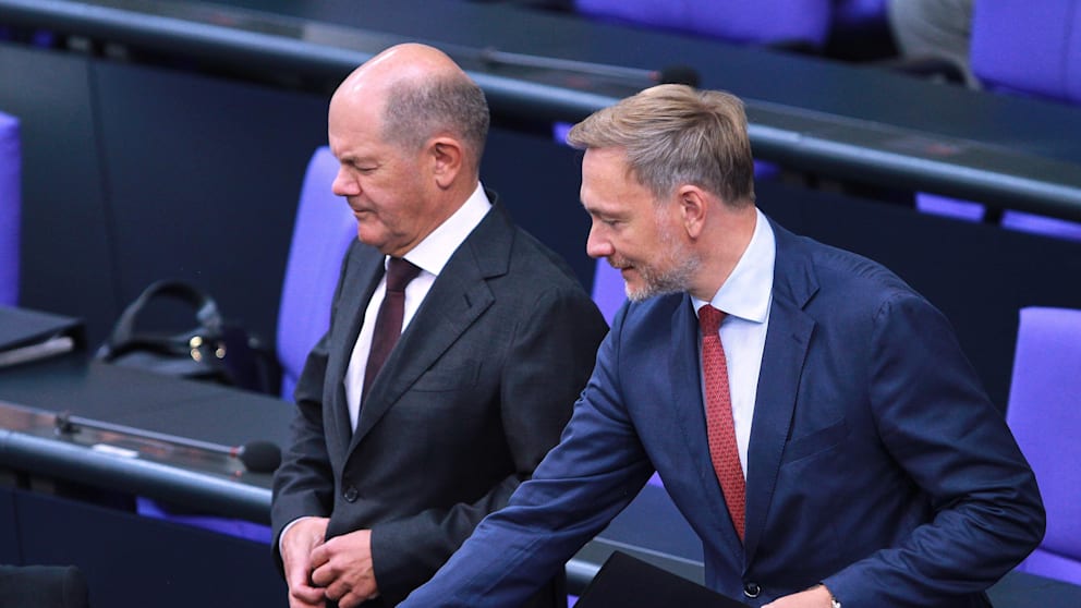 Kanzler Olaf Scholz (SPD) und Finanzminister Christian Lindner (FDP)