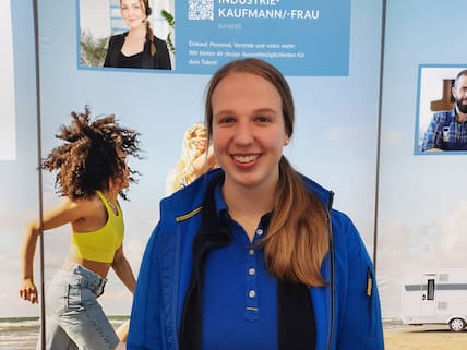 Lara Rosol (21), apprendista falegname presso il produttore di caravan Hobby di Vocpéc: 